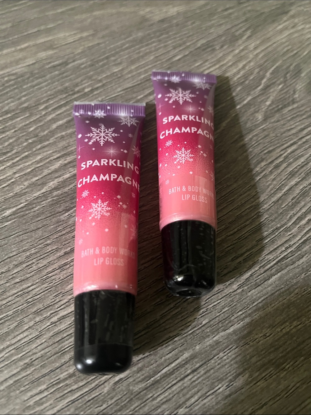Bath & Body Works Pink Sparkling Champagne Lip Gloss Duo